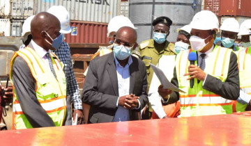 BEHEWA MPYA 44 ZATUA BANDARI YA DAR ES SALAAM, ZAPOKELEWA NA WAZIRI MBARAWA